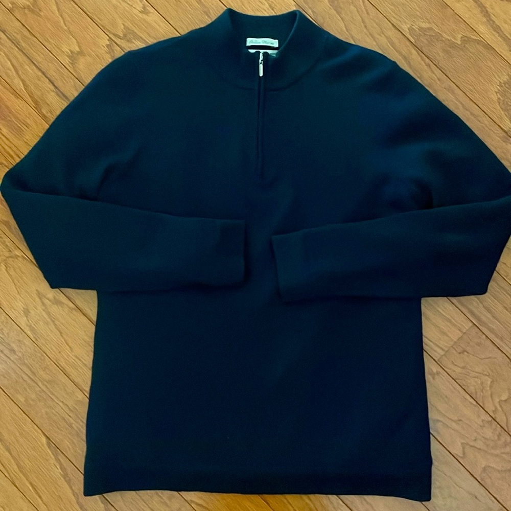 Fairway and Greene wool half zip sweater